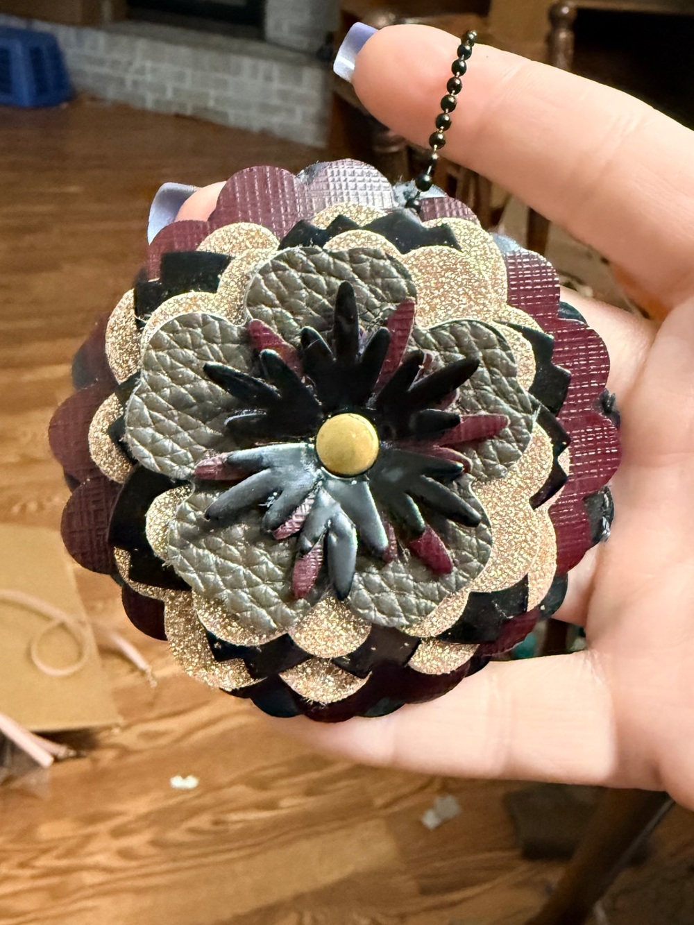 Handmade Floral Bag Charm